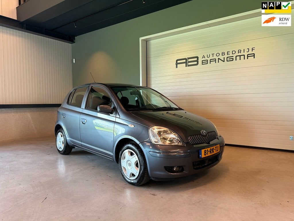 Toyota Yaris 1.3 VVT-i 5-DEURS S-LINE-uitv|AIRCO|STUURBEKRAC, Auto's, Toyota, Stof, Gebruikt, 4 cilinders, Origineel Nederlands