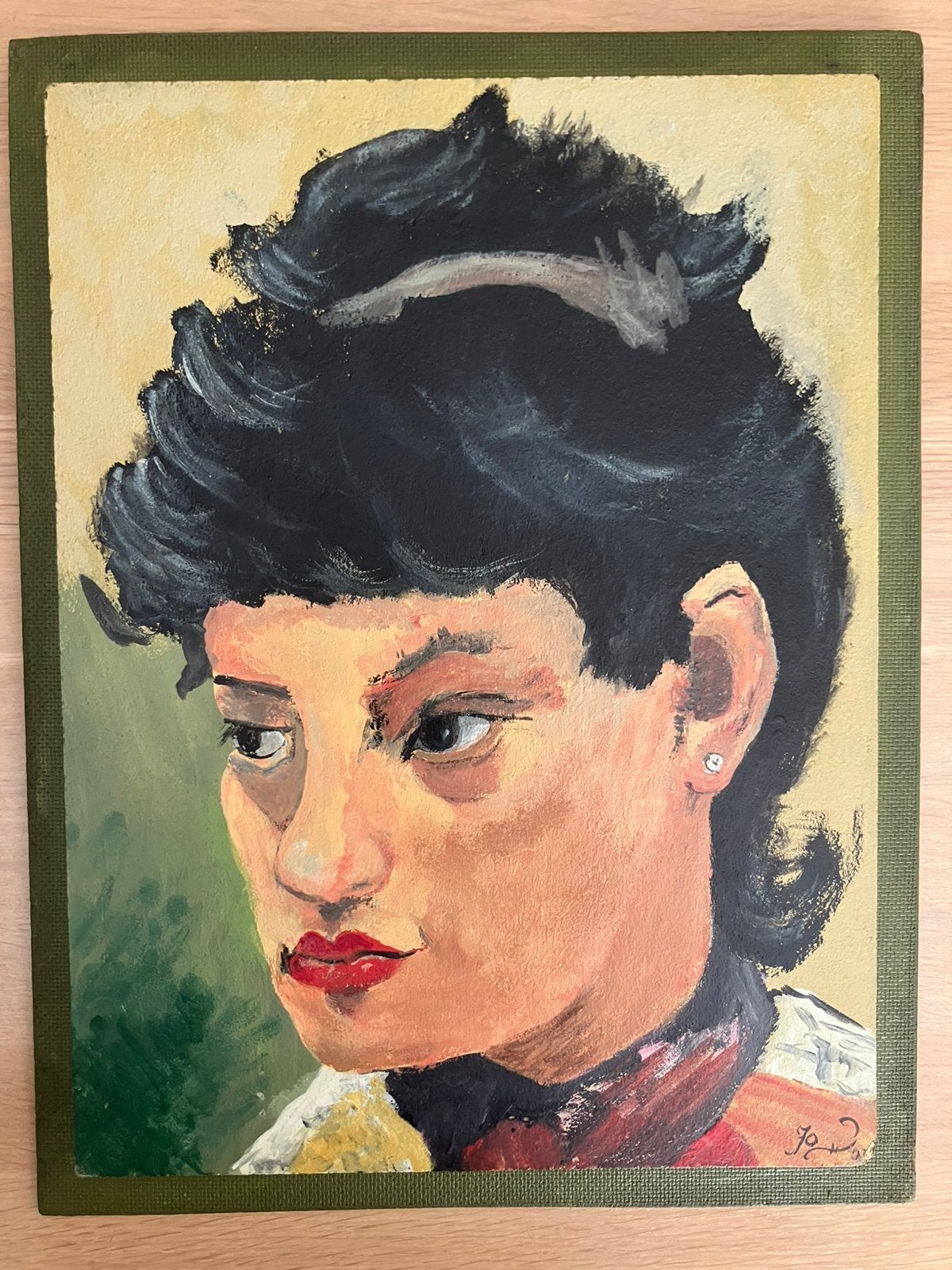 Schilderij portret olieverf naar voorbeeld Isaac Israëls, Antiek en Kunst, Kunst | Schilderijen | Klassiek, Ophalen of Verzenden