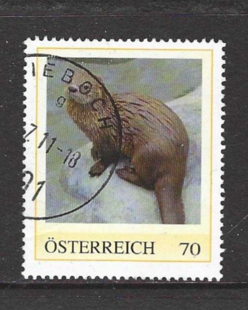 Oostenrijk persoonlijke postzegel dieren, Verzenden, Gestempeld