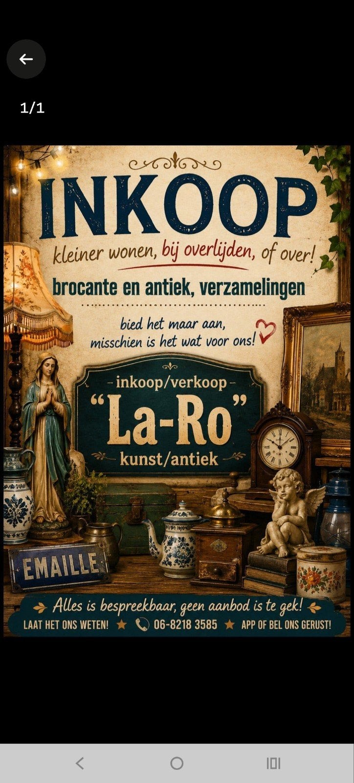 Gevraagd: Klein huisraad, verzamelingen, kristal, emaille, Ophalen of Verzenden