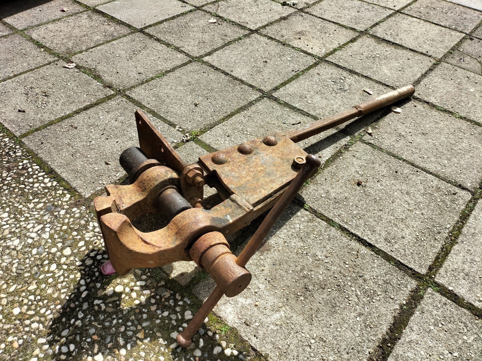 Staartbankschroef bankschroef antiek oud decoratie, Antiek en Kunst, Antiek | Gereedschap en Instrumenten, Ophalen