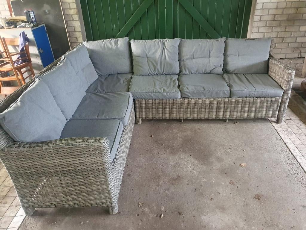Hoek loungeset met kussens, Ophalen