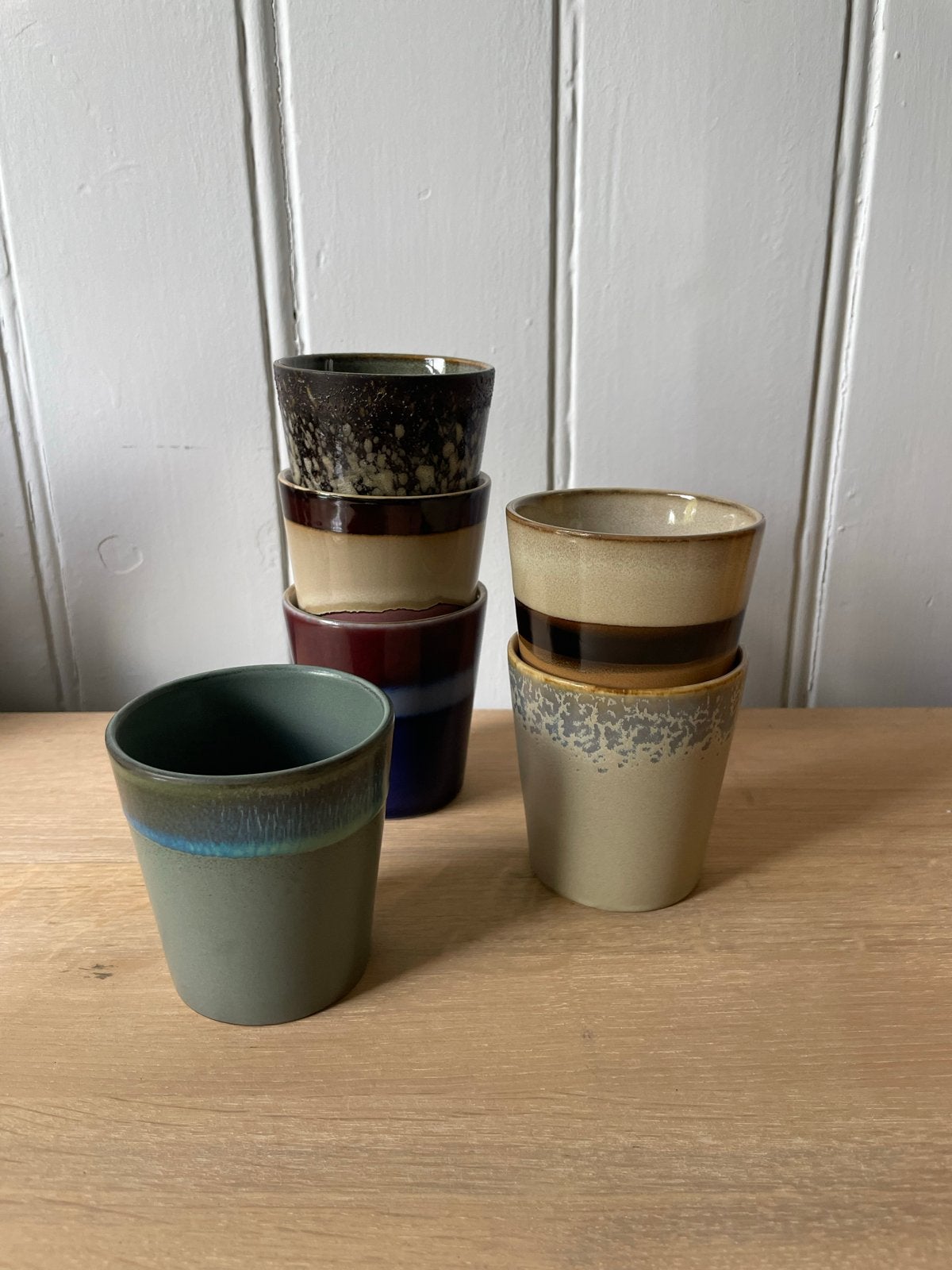 HK living kopjes - set van 6 diverse kleuren, Ophalen, Gebruikt, Overige merken, Keramiek