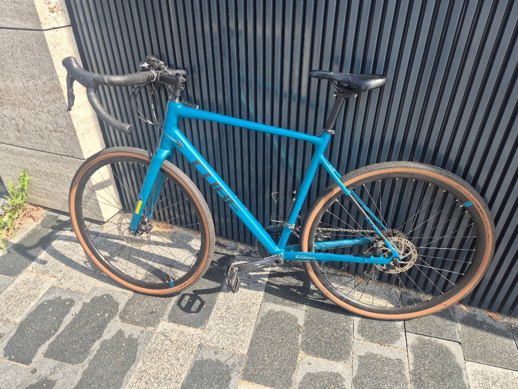 Cube Gravelbike (blauw), Fietsen en Brommers, Fietsen | Racefietsen, Gebruikt, Heren, Aluminium, Meer dan 20 versnellingen