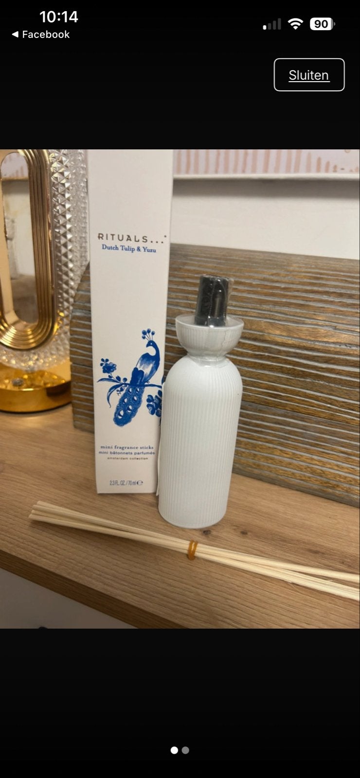Rituals Mini Geurstokjes - Dutch Tulip & Yuzu, Ophalen of Verzenden, Nieuw, Wit, Glas