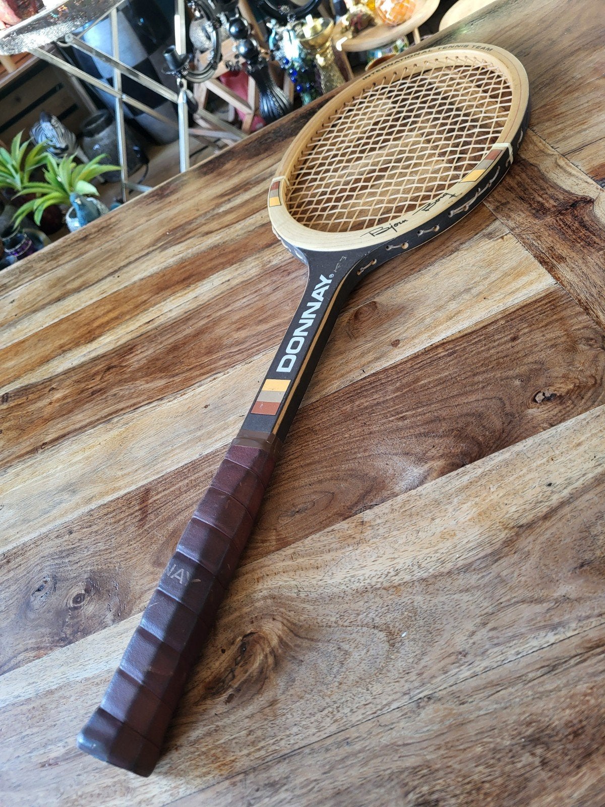Vintage Donnay Björn Borg Autograph Tennisracket, Overige merken, Ophalen of Verzenden, Zo goed als nieuw, Racket