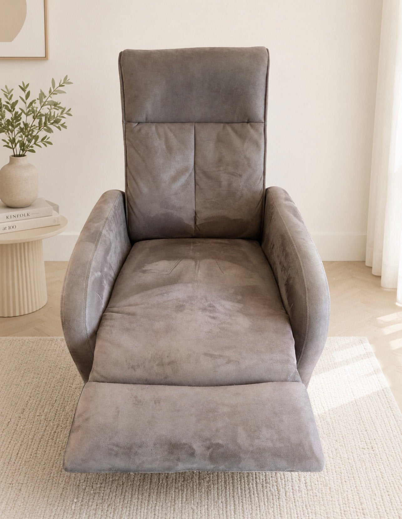 Te kool elektrische sta op fauteuil, Huis en Inrichting, Fauteuils, Ophalen, Overige materialen, Gebruikt, 75 tot 100 cm