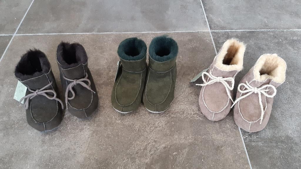 Kinderpantoffels Maat 25/26 Lamsbont Texel Eigen Atelier, Jongen of Meisje, Coby Dogger Bontcouture, Overige typen, Nieuw