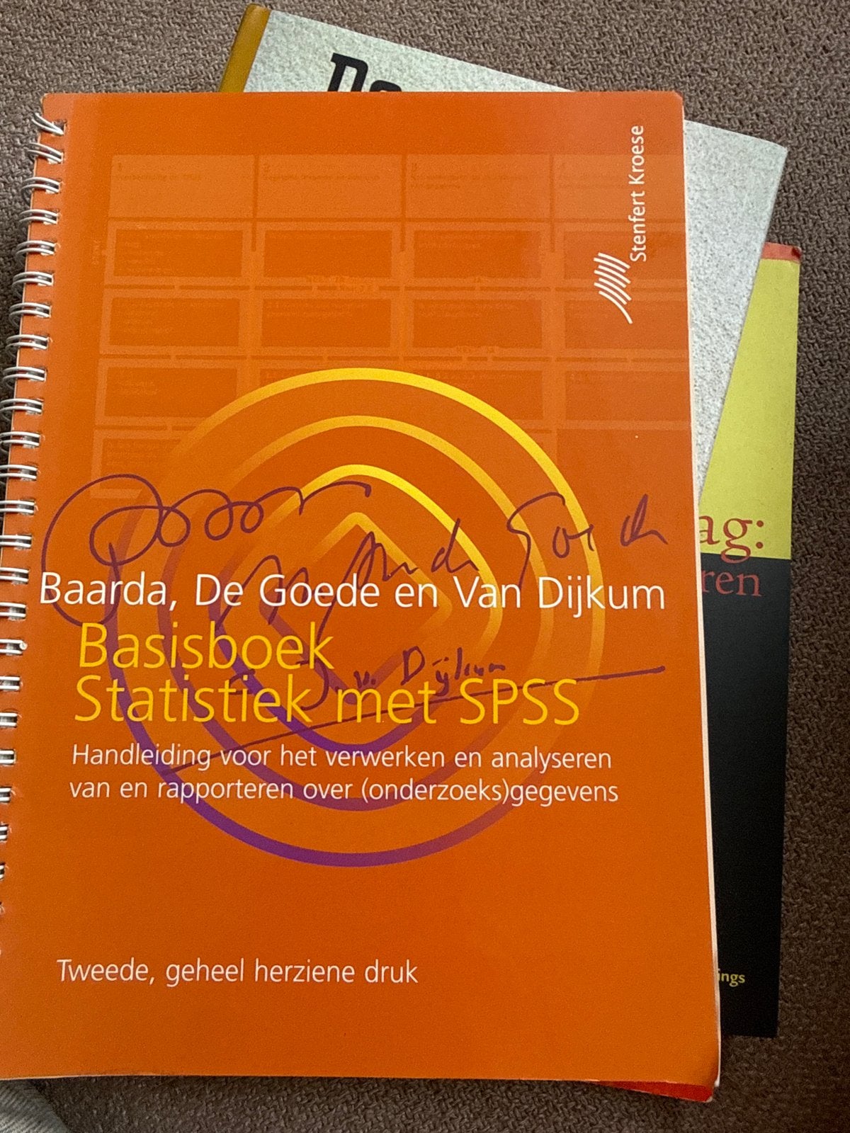 Basisboek Statistiek met SPSS - Baarda, De Goede, Van Dijkum, Ophalen of Verzenden, Gamma, Gelezen, HBO