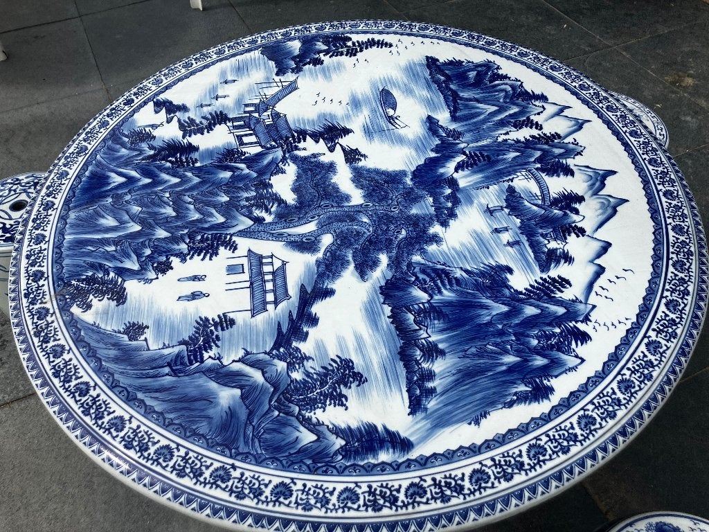 Chinese keramiek/pirselein tafelset, Ophalen