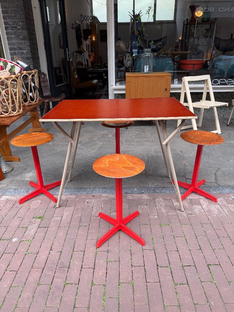 SALE: Vintage klaptafel, examentafel, eettafel, bureautafel, Huis en Inrichting, Tafels | Eettafels, Ophalen, Gebruikt, 50 tot 100 cm