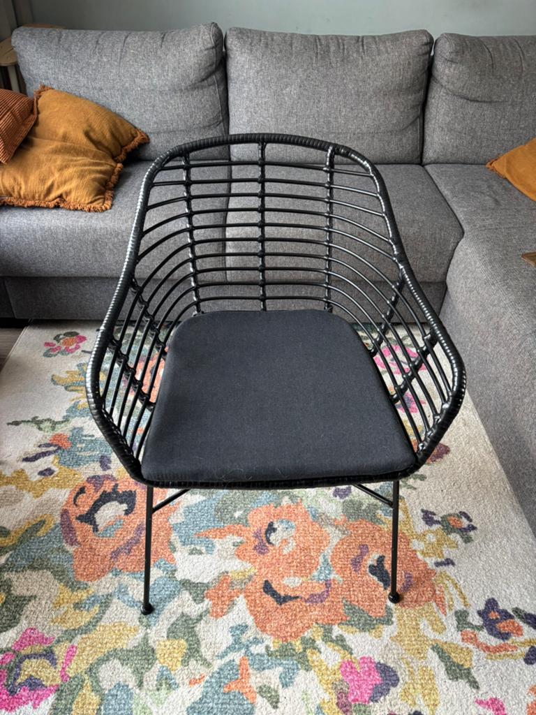 Casa stoel zwart, Ophalen, Kunststof, Zwart, Zo goed als nieuw
