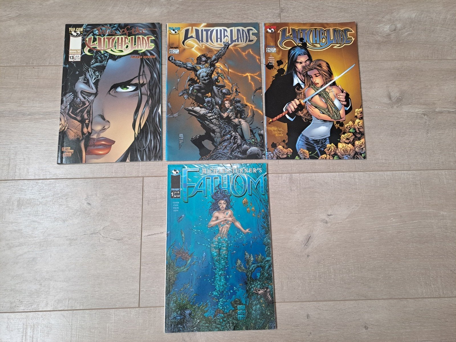 4x Top Cow strip: 3x Witchblade en 1x Fathom, Boeken, Strips | Comics, Meerdere comics, Ophalen of Verzenden, Zo goed als nieuw