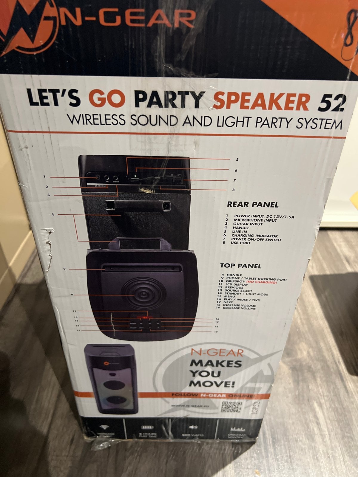N-GEAR Let's Go Party Speaker 52 - Draadloos Party Systeem, Overige merken, N, N, Party speaker