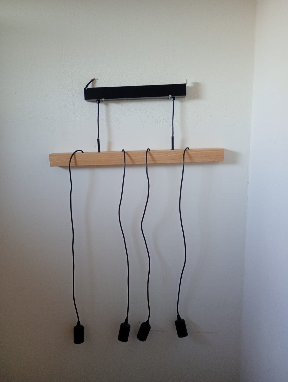 Hanglamp, Huis en Inrichting, Lampen | Hanglampen, Hout, Ophalen