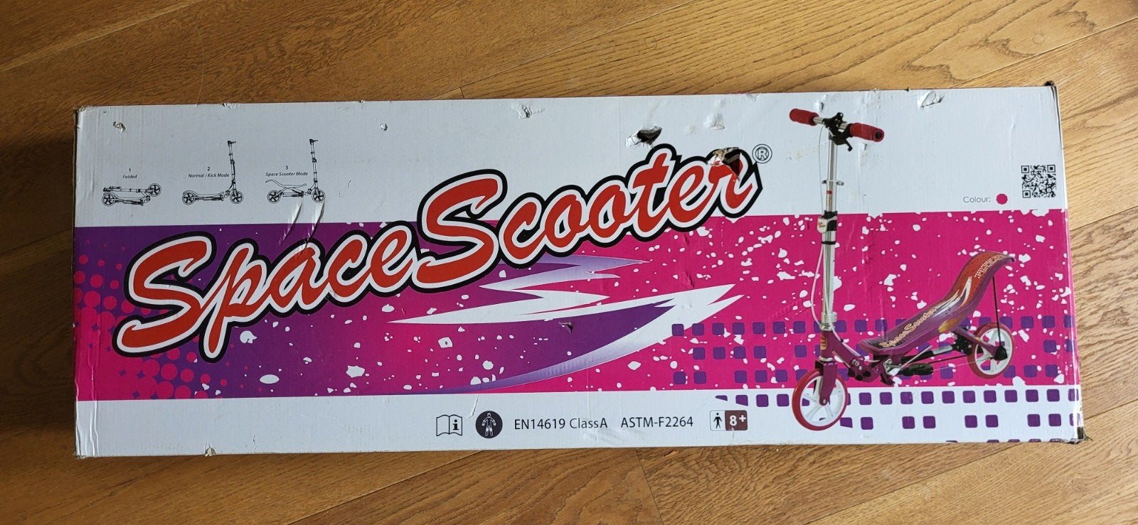 Space Scooter X580 Roze - Nieuw, Fietsen en Brommers, Ophalen of Verzenden, Nieuw, Space Scooter