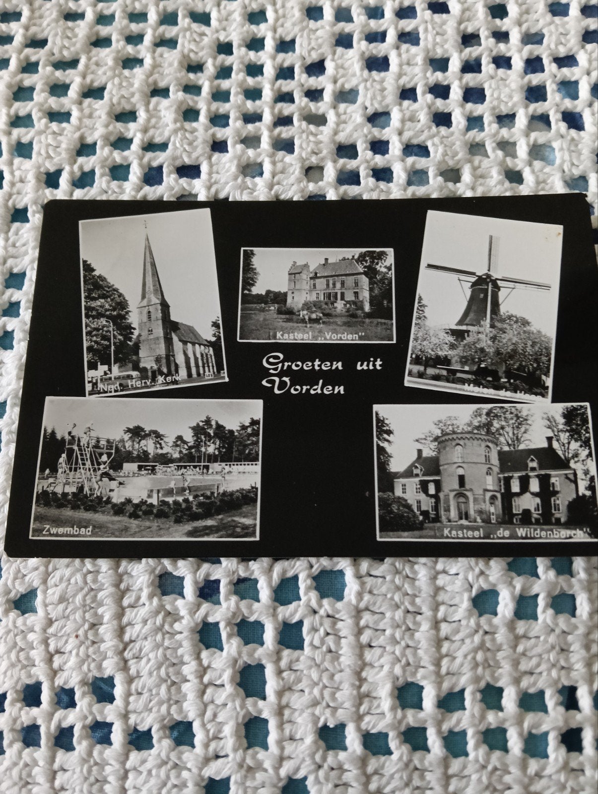 Oude ansichtkaart Groeten uit Vorden - Gelopen 1968, Ophalen of Verzenden