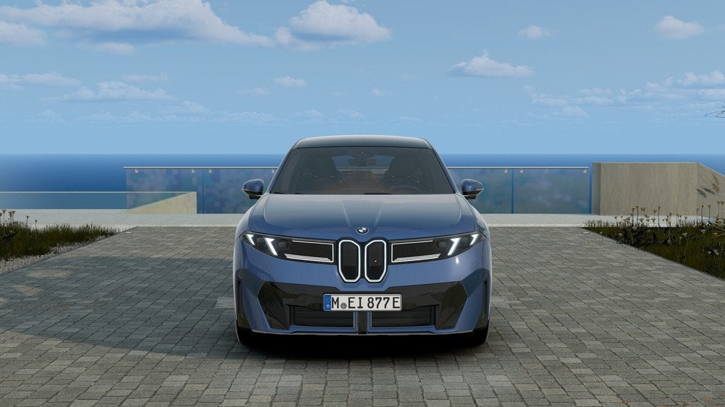 BMW iX3 40 eDrive M Sport / Panoramadak / Trekhaak / Parking, Auto's, BMW, Automaat, Achterwielaandrijving, Zwart, Blauw