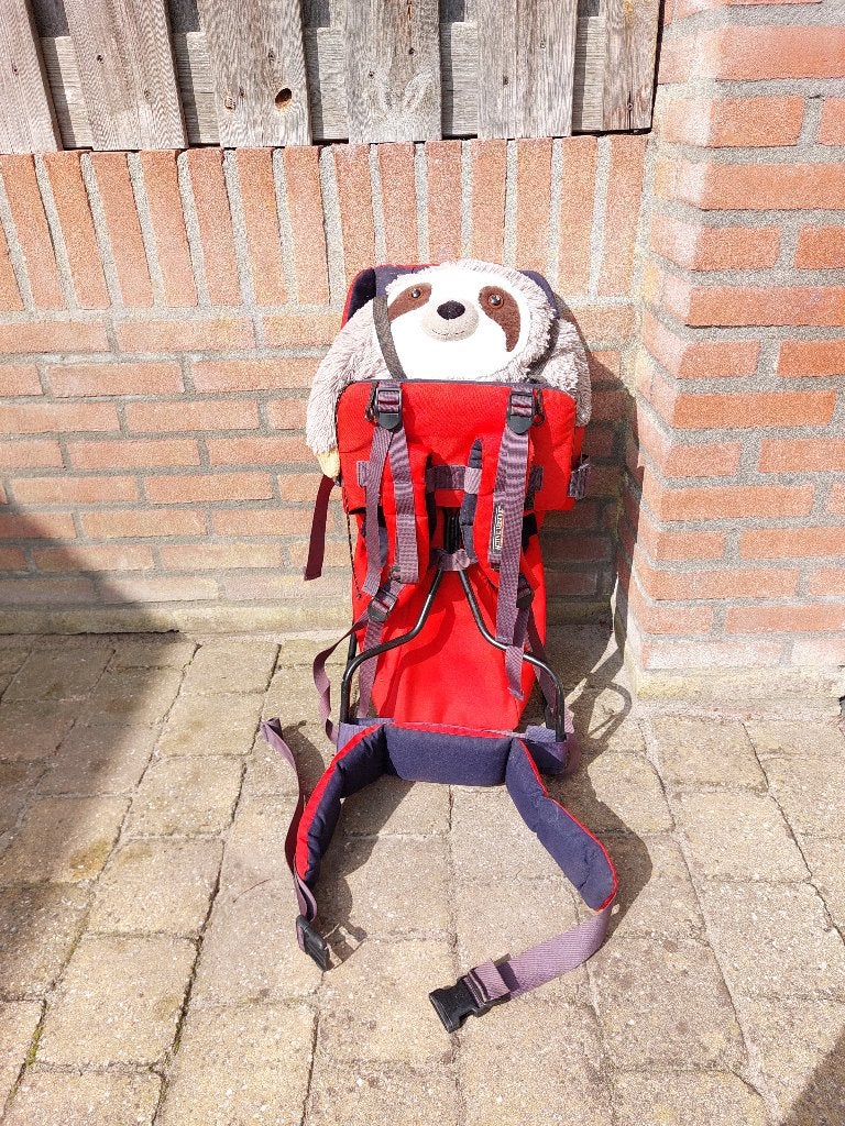 Active Leisure comfort kinder draagzak rugdrager rood zwart, Gebruikt, Overige typen, Rug, Ophalen