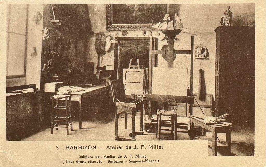 00455b  JEAN-FRANCOIS MILLET ~ Atelier van J.F. Millet, Ophalen of Verzenden, 1920 tot 1940, Ongelopen, Overige thema's
