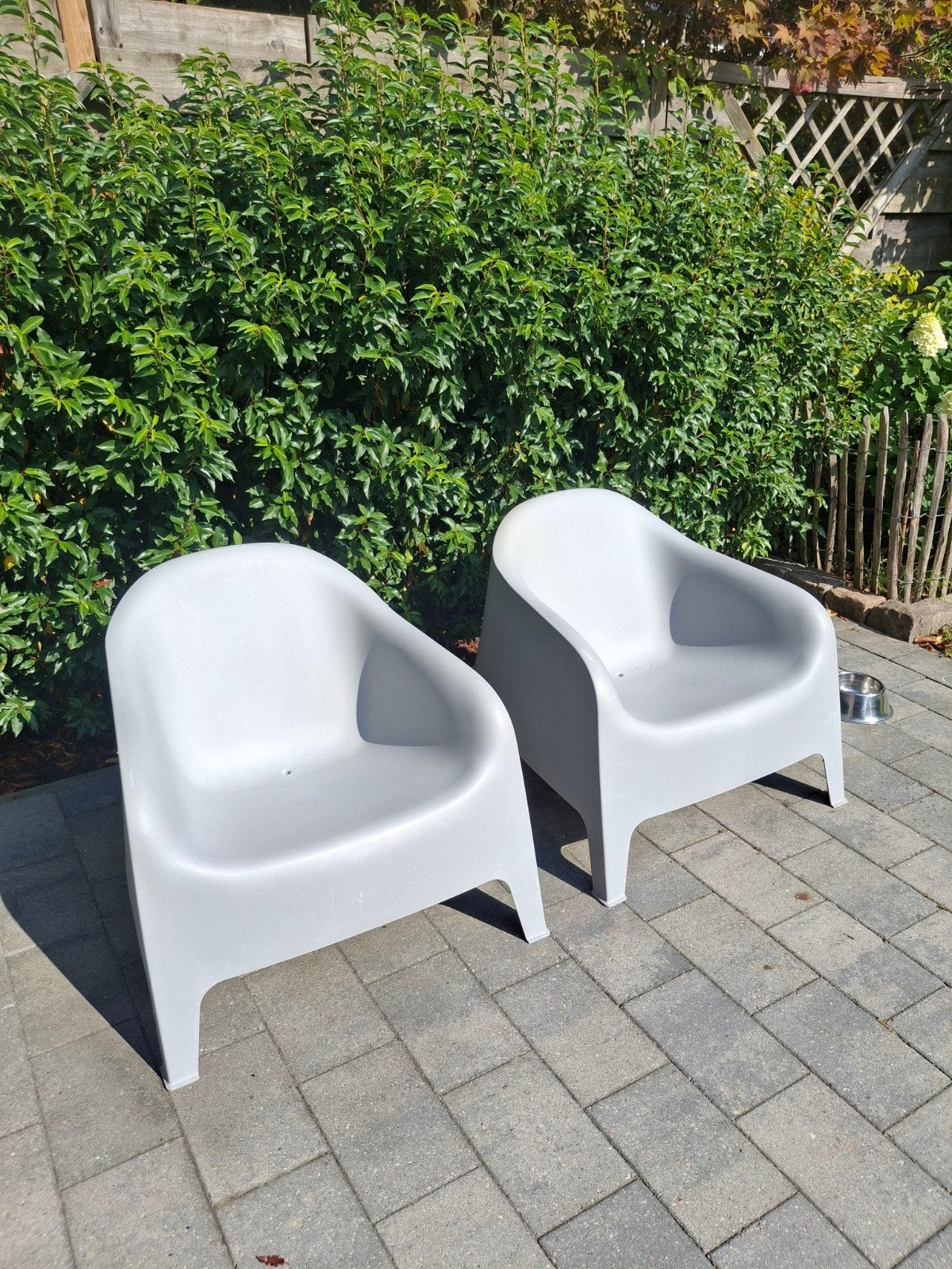 2 ikea stoelen, Ophalen, Gebruikt, Kunststof