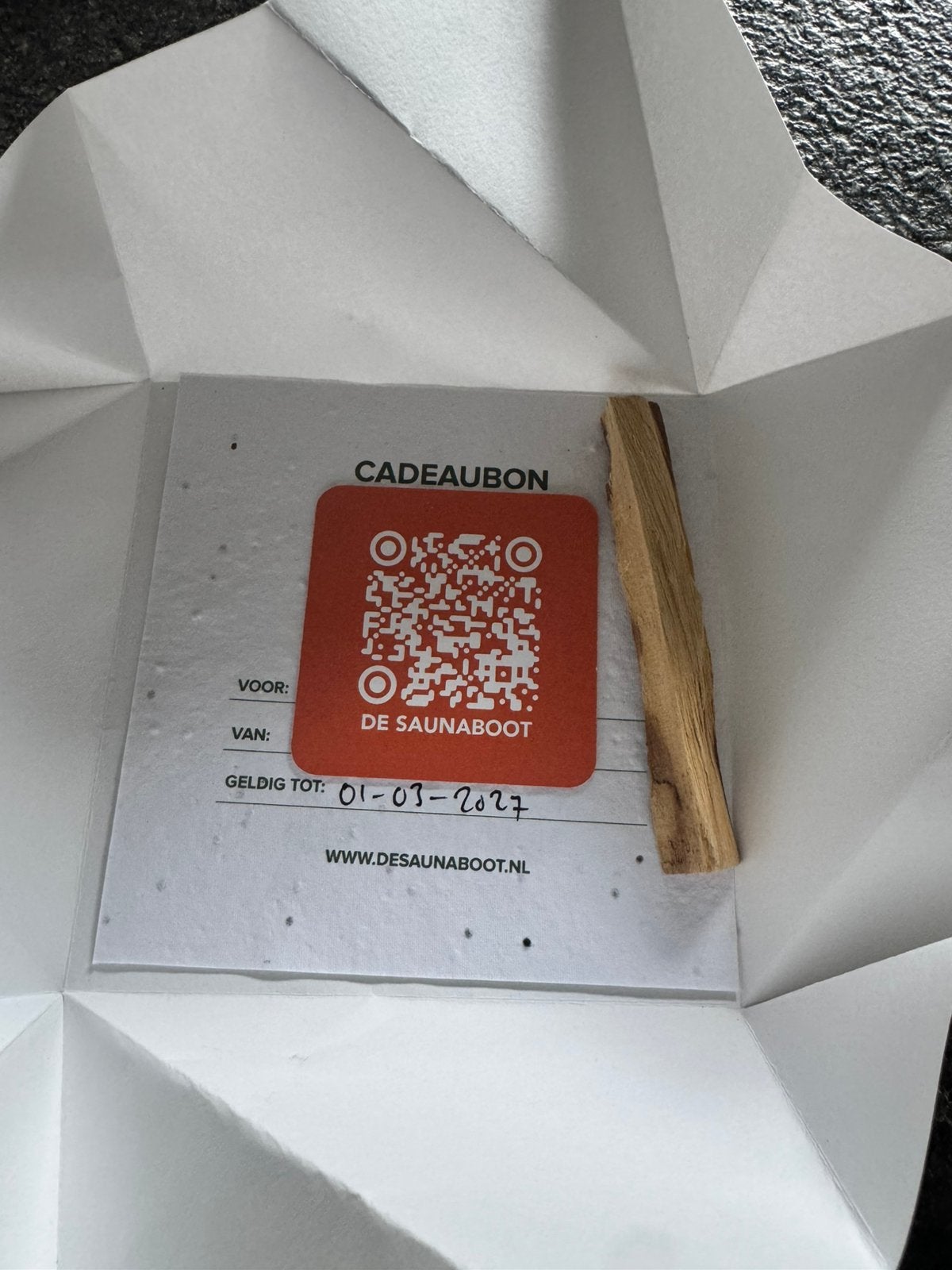 Cadeaubon Saunaboot twv 495,00, Cadeaubon, Spa of Sauna