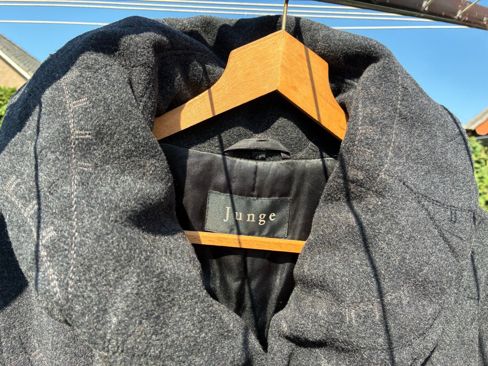 Junge wollen winterjas met kasjmier, maat 46, Kleding | Dames, Jassen | Winter, Ophalen of Verzenden, Zo goed als nieuw, Maat 46/48 (XL) of groter