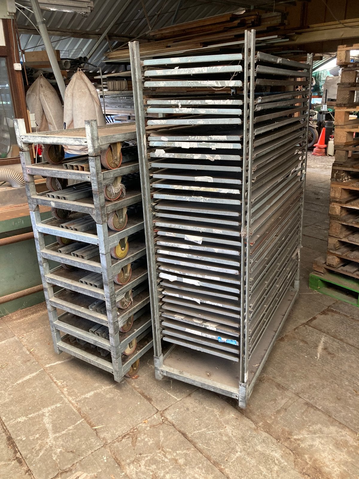 Te koop aangeboden, deense CC karren., 100 liter of meer, Ophalen, Gebruikt, Transportkar