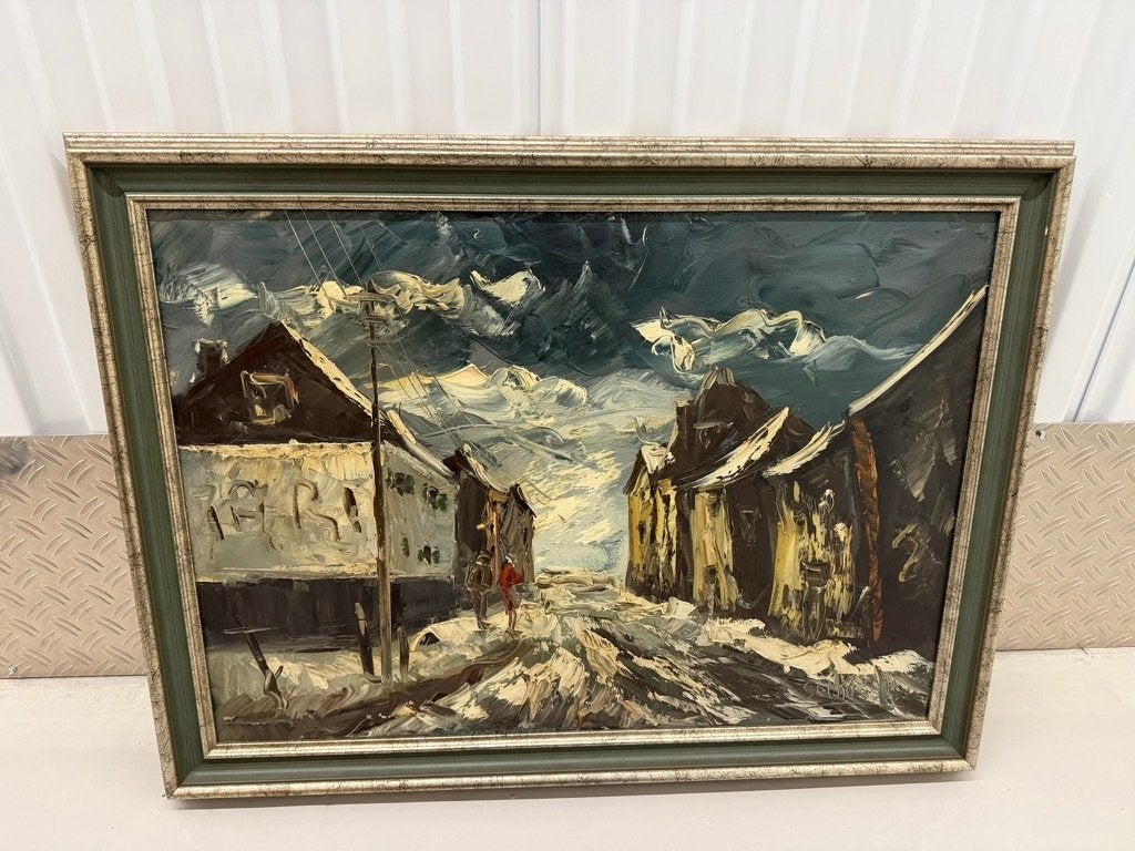 Schilderij Ad Selhorst, Ophalen, Doek, Impressionistisch, Gesigneerd