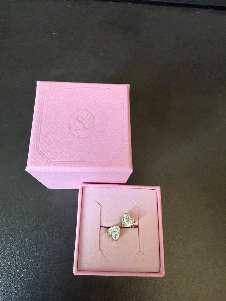 Swarovski Mesmera hart ring goud, Sieraden, Tassen en Uiterlijk, Ringen, Met kristal, Overige materialen, Ophalen of Verzenden