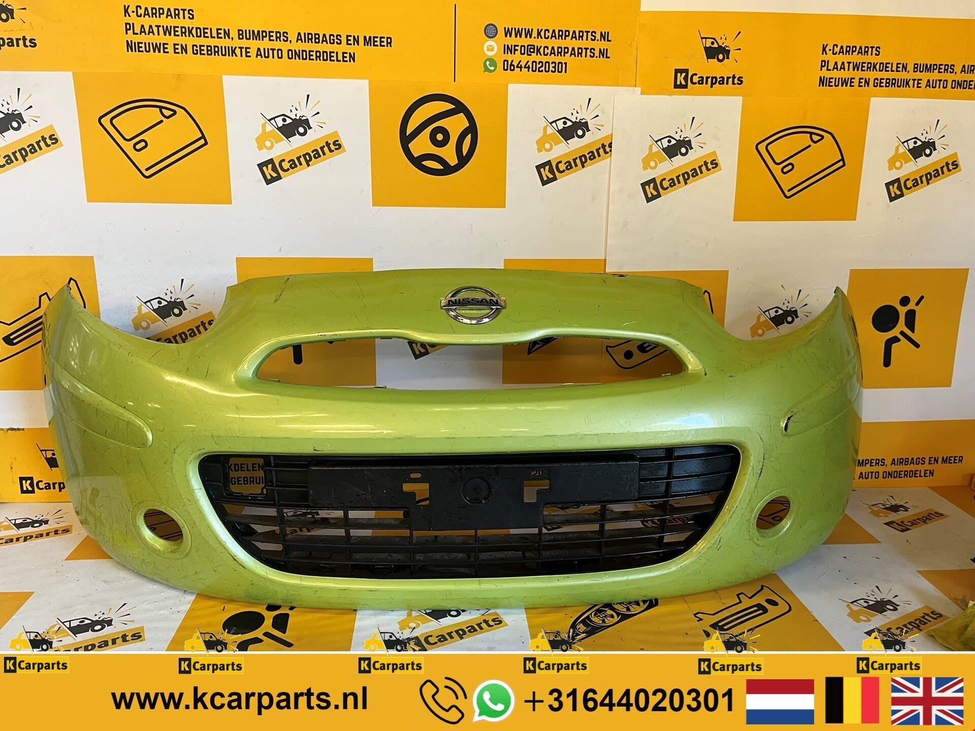 Voorbumper Nissan Micra K13 Facelift PDC 2013-2015 origineel, Info@fabrikant.eu, Ophalen of Verzenden, Bumper, Fabrikant BV