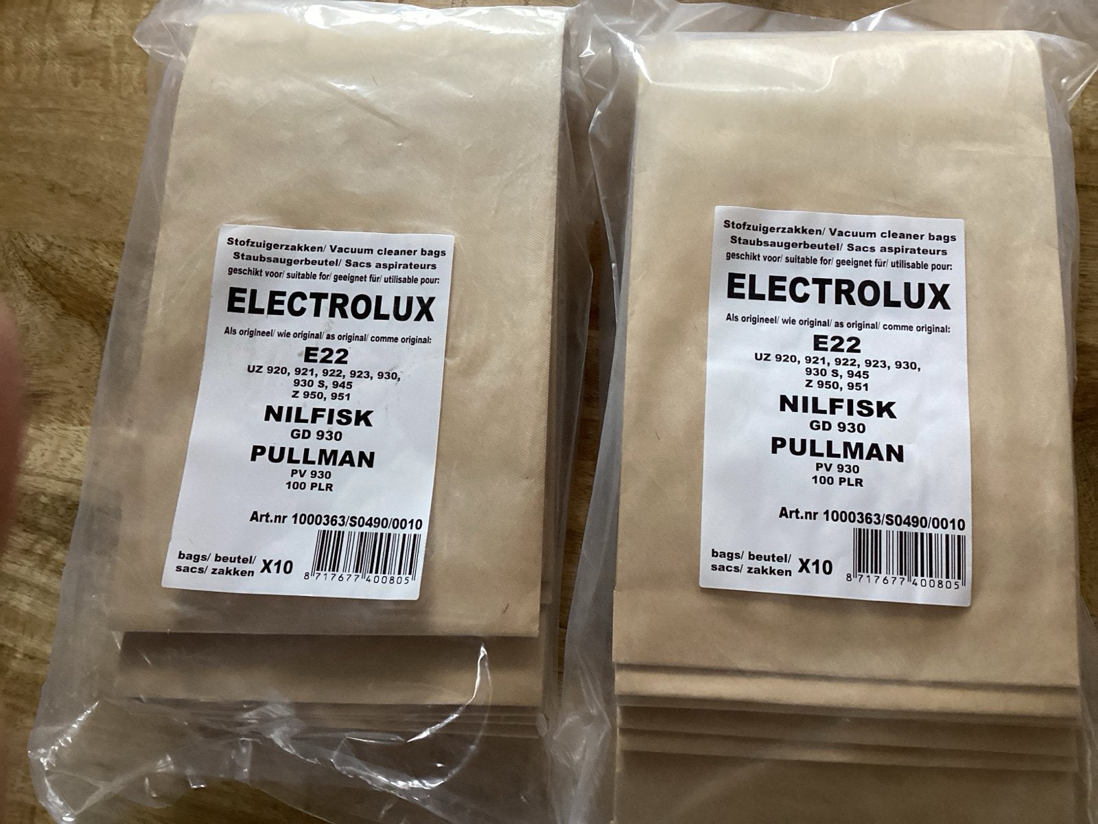 Stofzuigerzakken voor Electrolux, Nilfisk, Pullman (10 stuks, Overige typen, Nieuw, AEG, Ophalen