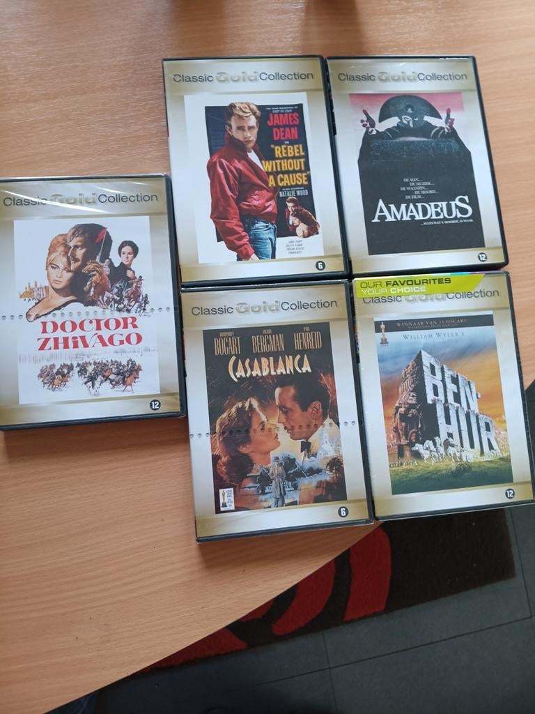 Classic Gold Collection DVD's: Doctor Zhivago, Casablanca, A, Cd's en Dvd's, Dvd's | Klassiekers, Zo goed als nieuw, Drama, Voor 1940