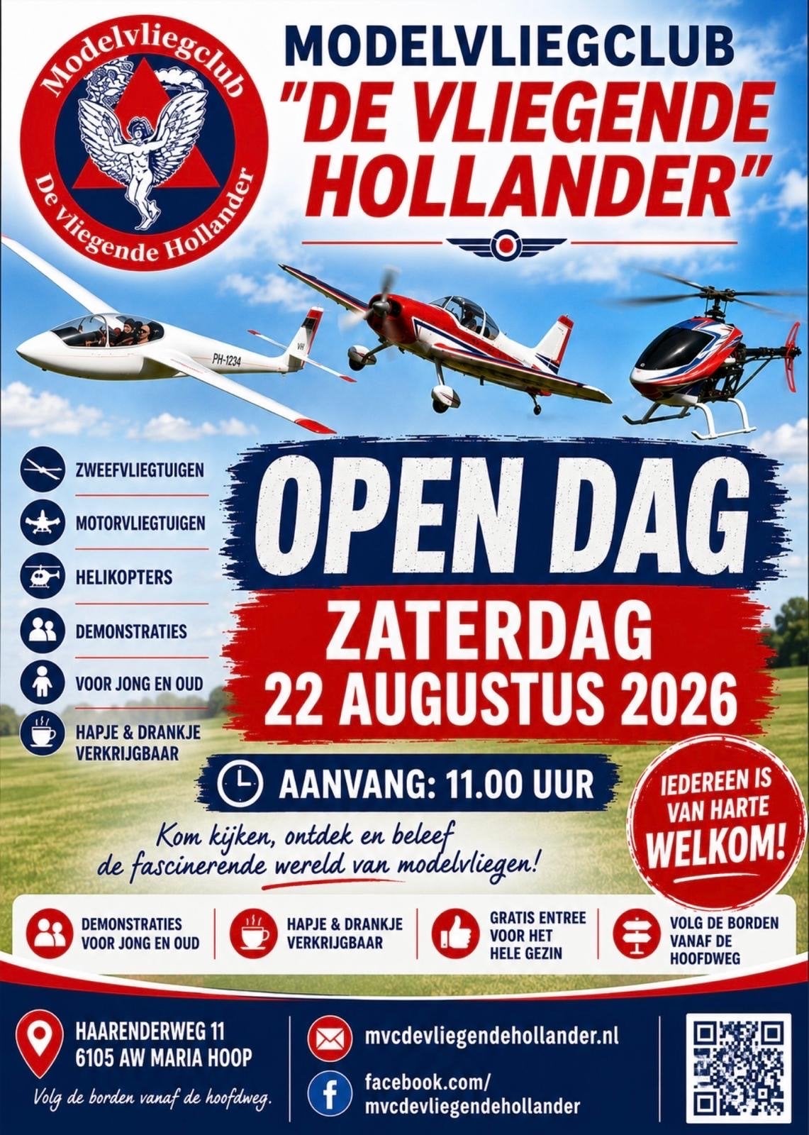 Modelvliegtuig Open Dag - De Vliegende Hollander, Ophalen, Nieuw
