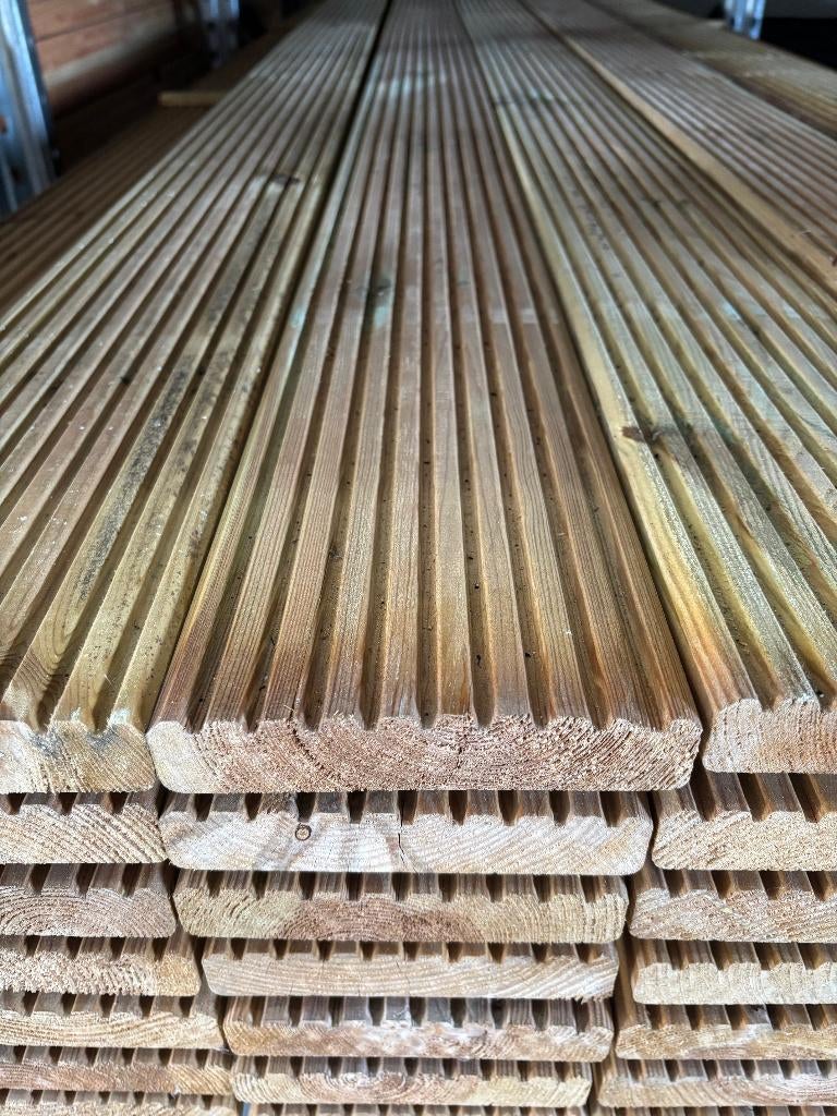 Vlonderplank geimpregneerd 28 x 145 x 3000 mm, Ophalen, Nieuw, 250 cm of meer, Planken