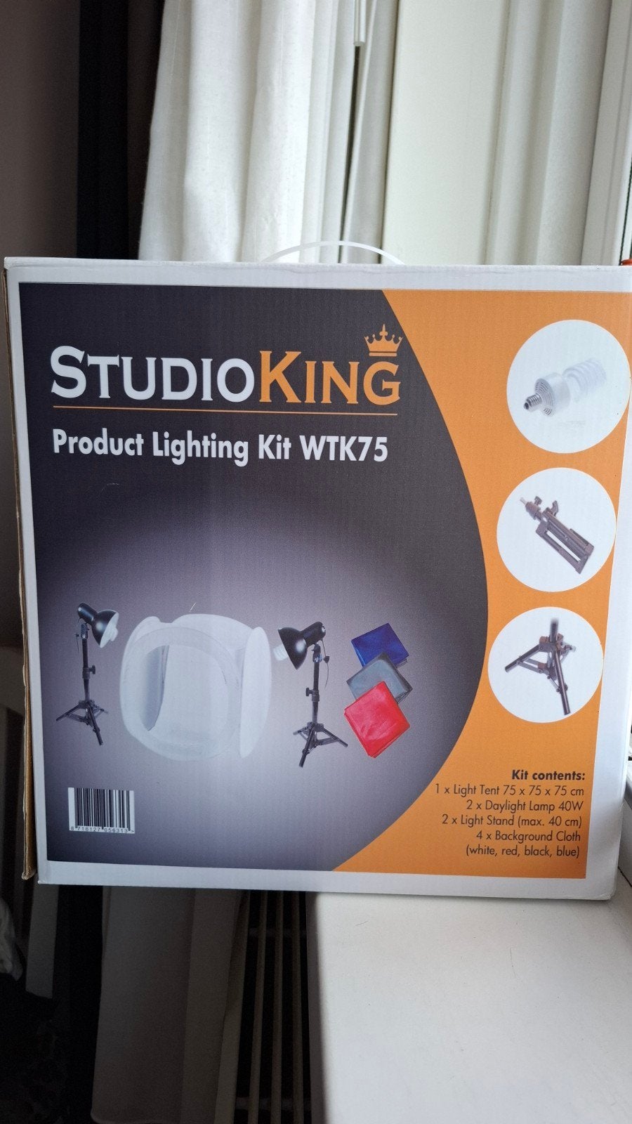STUDIOKING Product Lighting Kit WTK75 - Complete Fotostudio, Inclusief statief, Complete fotostudio, Ophalen of Verzenden, Zo goed als nieuw