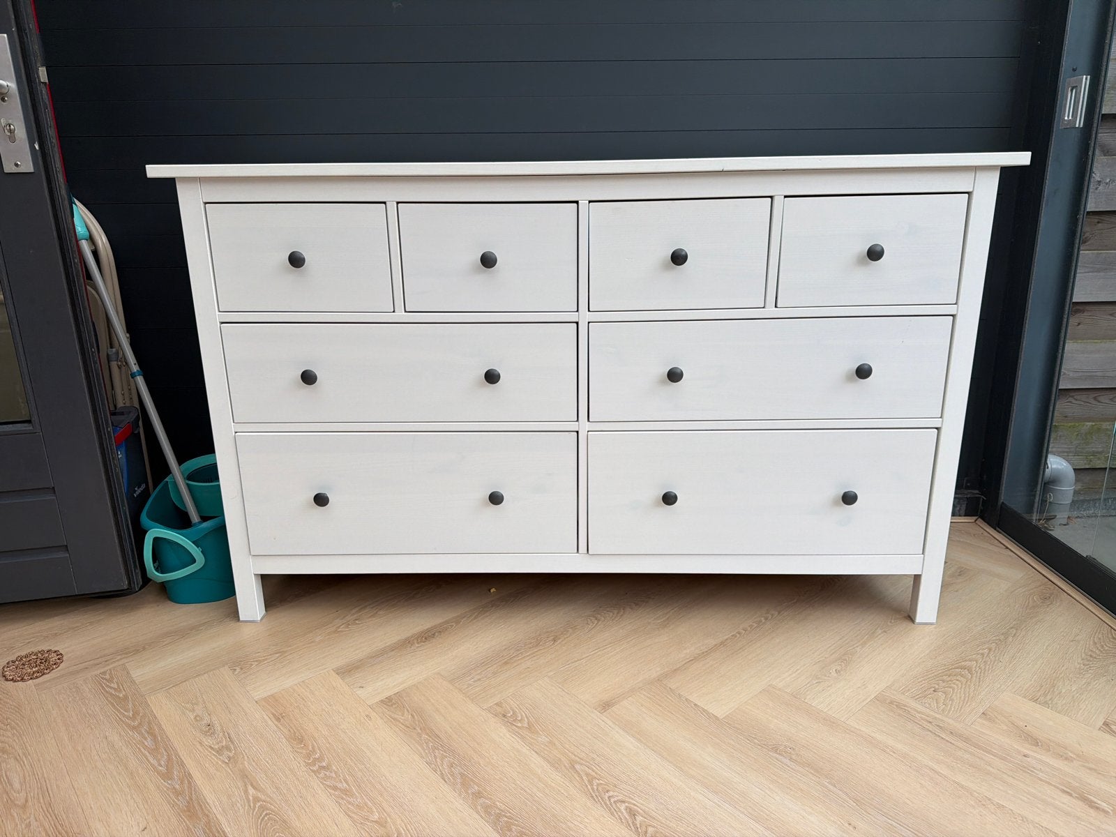 Ikea hennes comode Witte ladekast met 8 laden, Huis en Inrichting, Kasten | Ladekasten, Ophalen, 5 laden of meer, 100 tot 150 cm