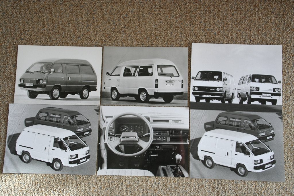 3 x Persfoto Toyota Lite-Ace (1981-1985-1987-1989) (10), Ophalen of Verzenden, Nieuw, Toyota