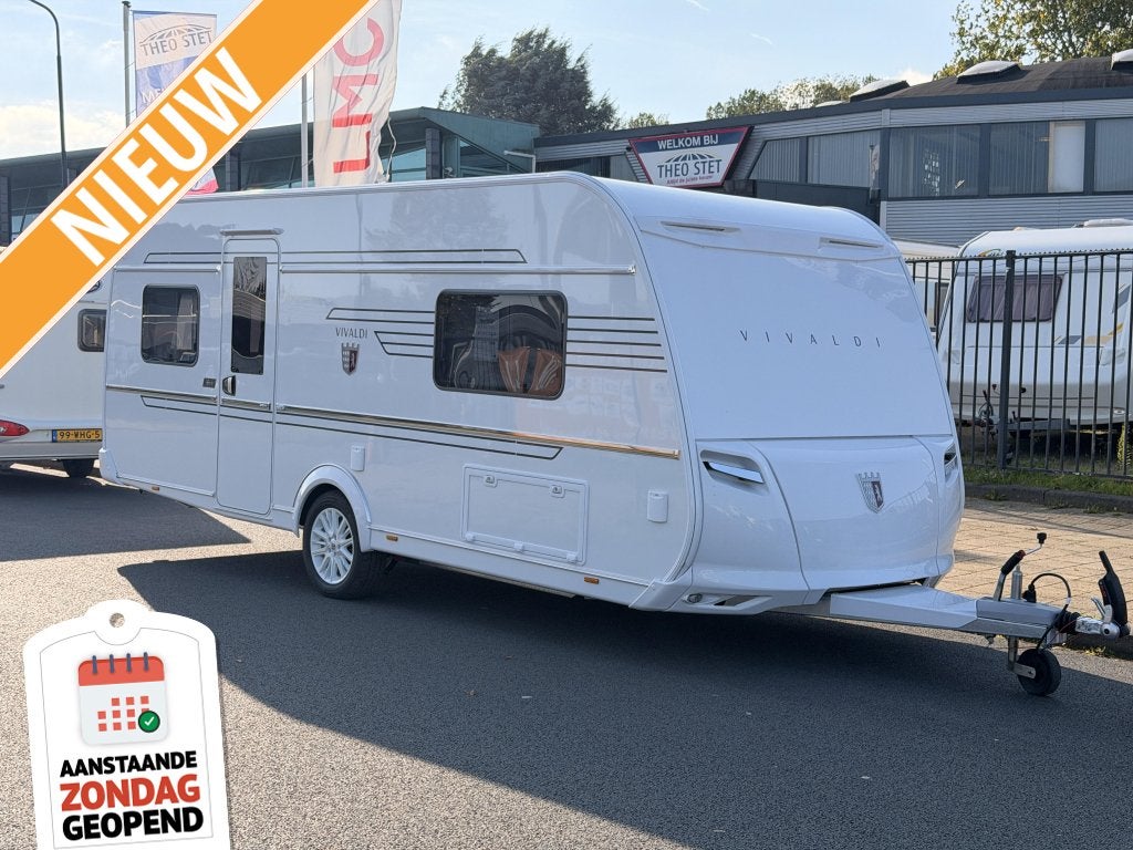 Tabbert Vivaldi 550 E2.3, Enkele bedden rondzit, vol opties, Caravans en Kamperen, Rondzit, Tabbert, Bedrijf, 6 tot 7 meter