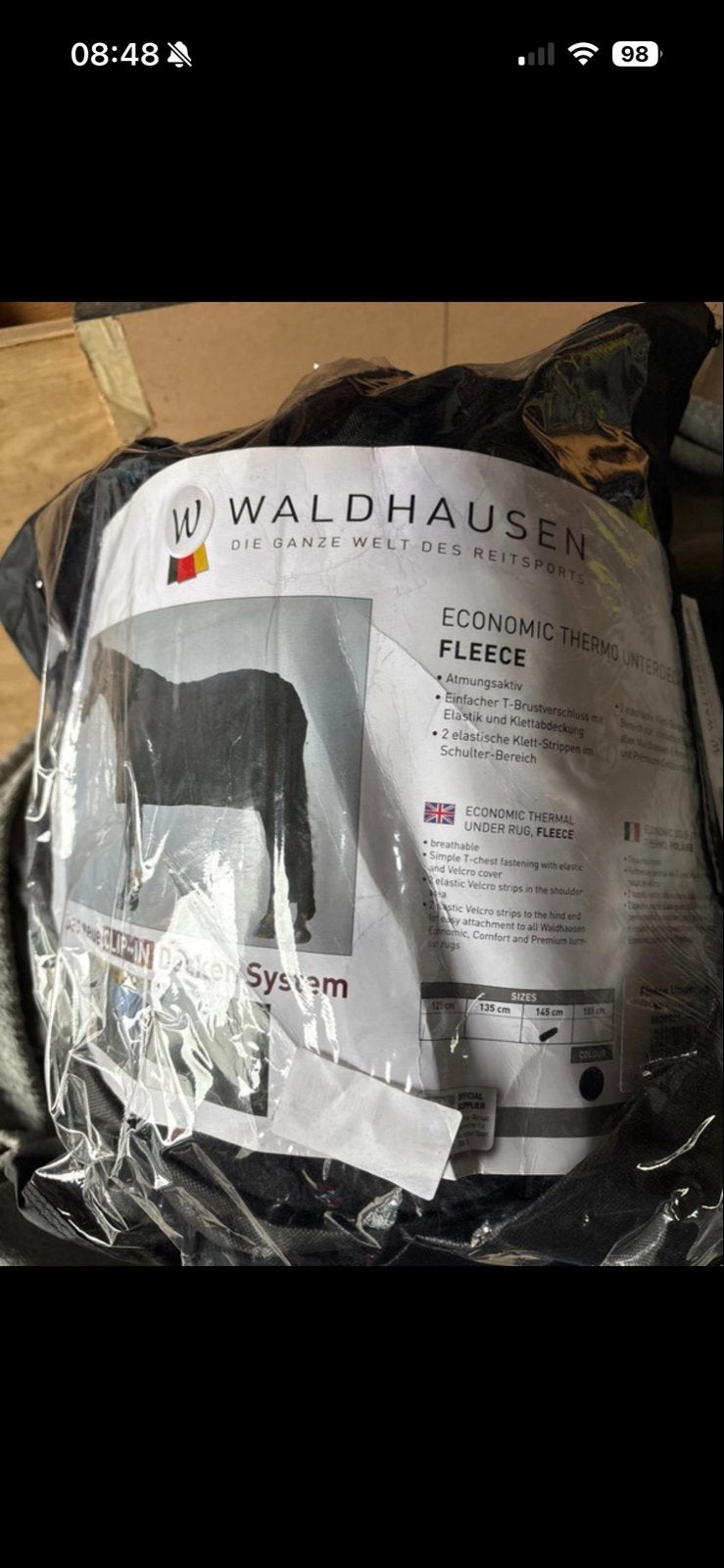 Fleece liner 145/195, Linersysteem, Zo goed als nieuw, Onderdeken/liner, Zwart