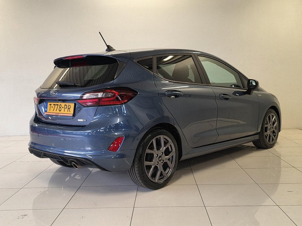 Ford Fiesta 1.0 EcoBoost Hybrid ST-Line X | Pack Winter | B&, Voorwielaandrijving, Gebruikt, Met garantie (alle), Blauw