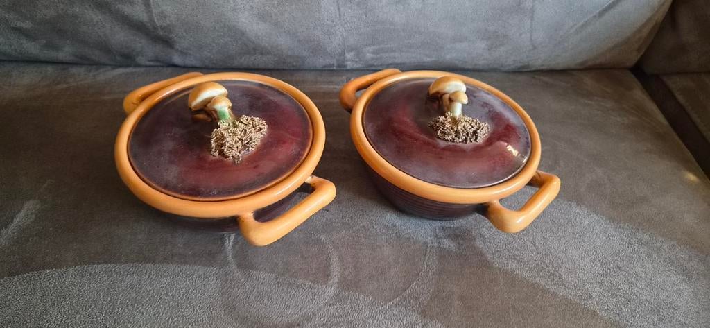Vintage Majolica Ovenschaal Faiencerie De Thulin Jaren '30, Ophalen of Verzenden