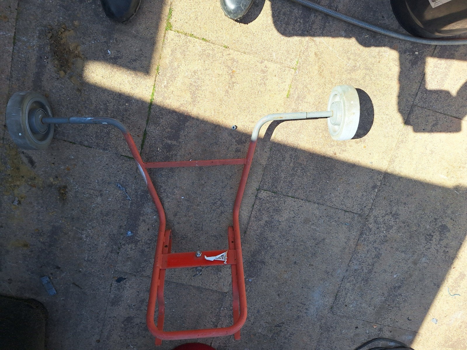 Afstandhouder voor ladder met wielen, Ophalen of Verzenden, Gebruikt, Ladder