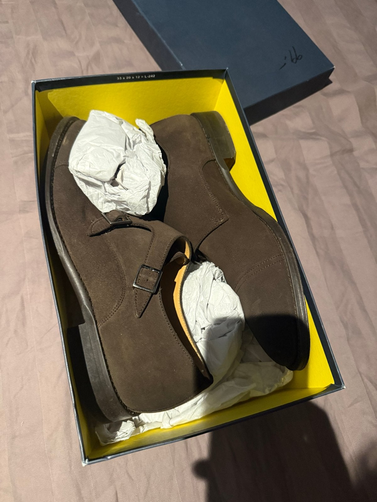 Society Luke Double Monkstrap Schoenen - Donkerbruin Suède, Ophalen of Verzenden, Gedragen, Bruin, Veterschoenen