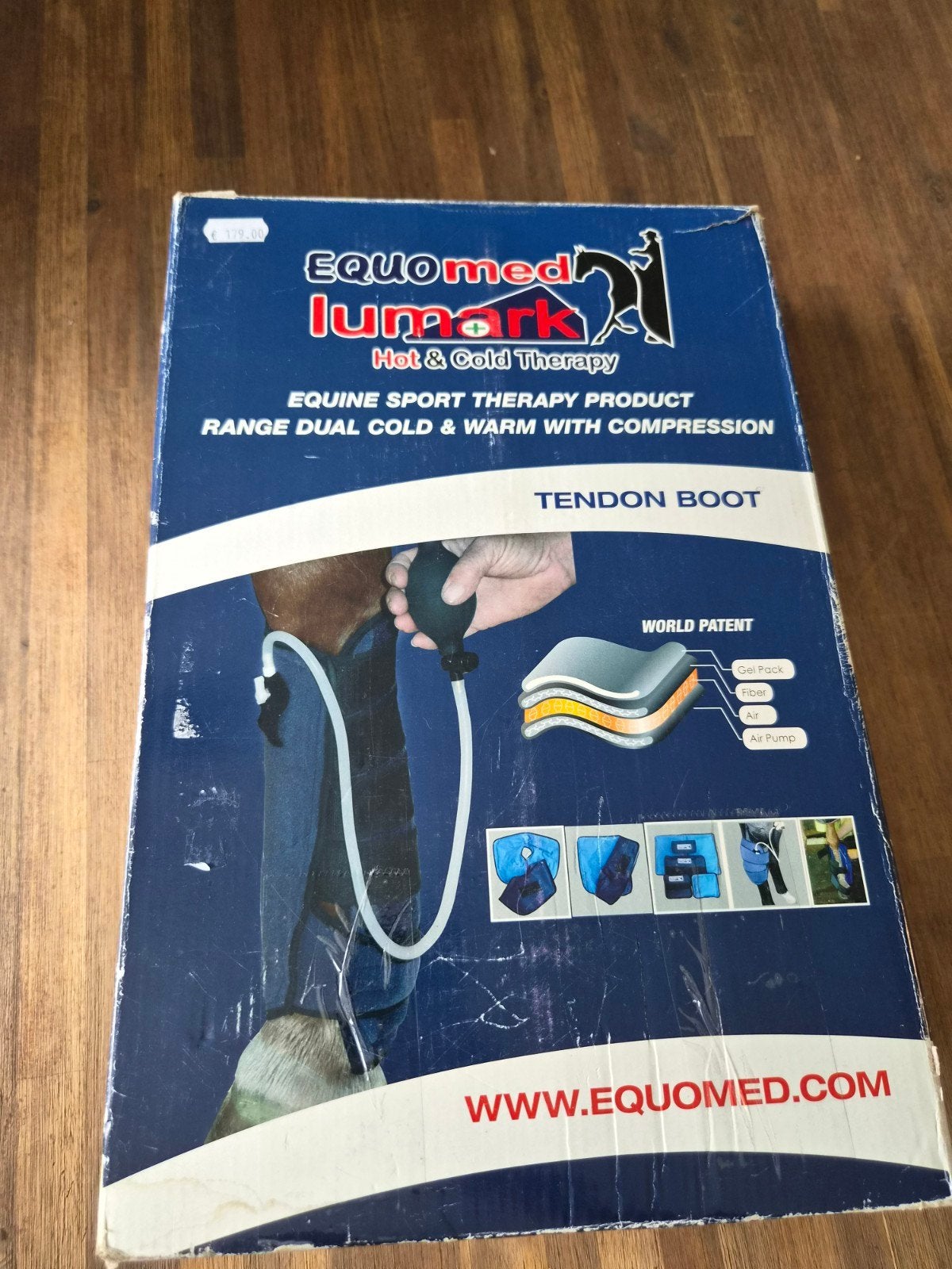 Equomed lumark paarden hitte en koud compress, Ophalen