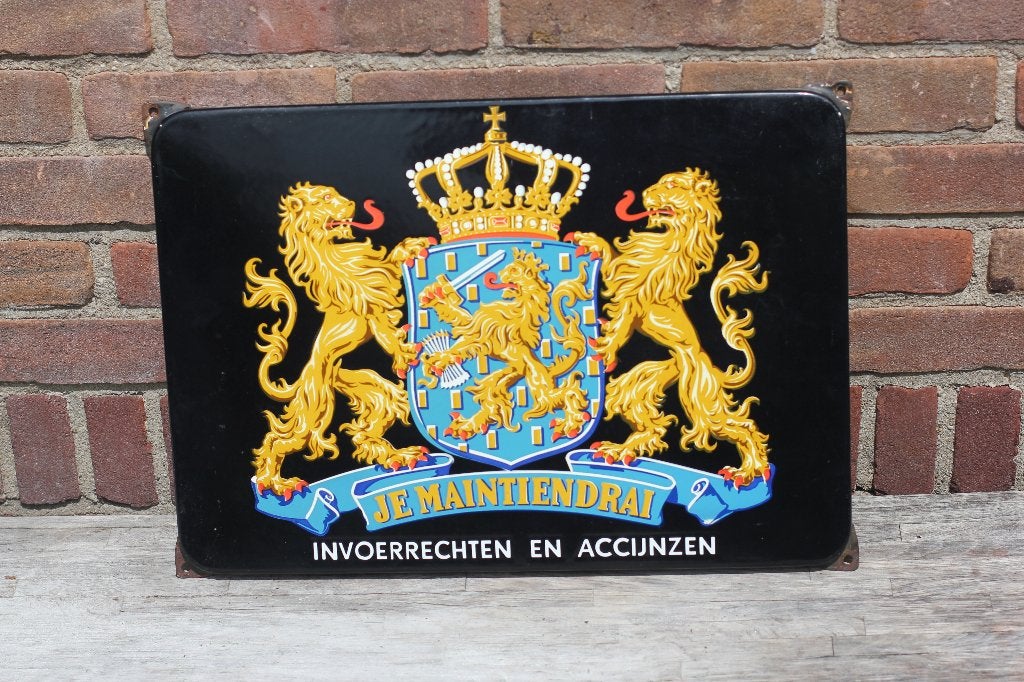 emaille bord invoerrechten en accijnzen, Ophalen of Verzenden