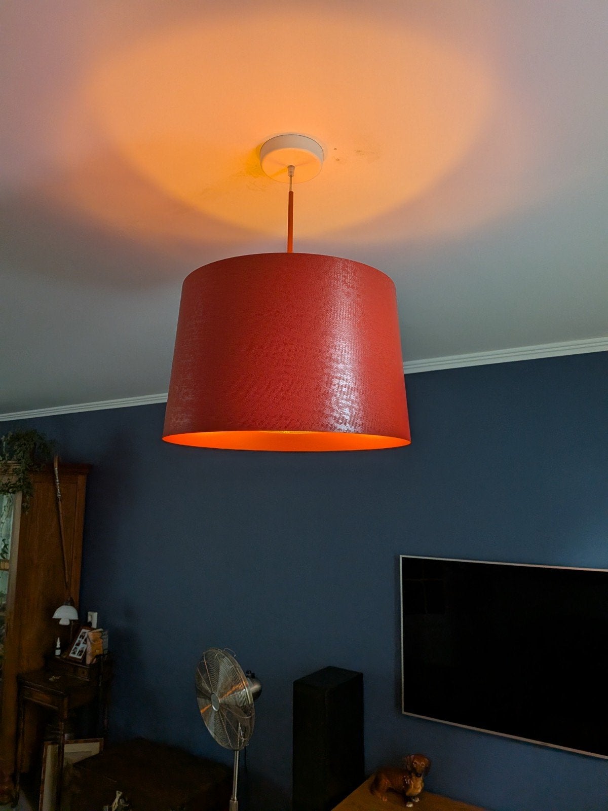Foscarini Twiggy hanglamp rood, Modern design, Gebruikt, Overige fittingen, Ophalen of Verzenden