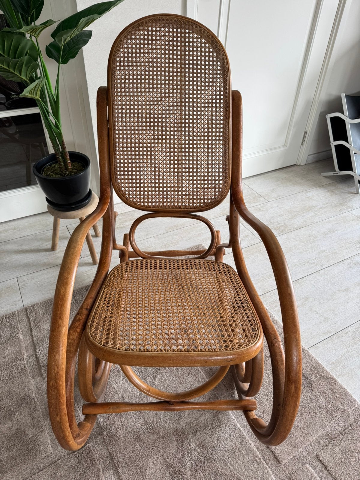 Thonet Schommelstoel - Rocking Chair - Vintage, Ophalen