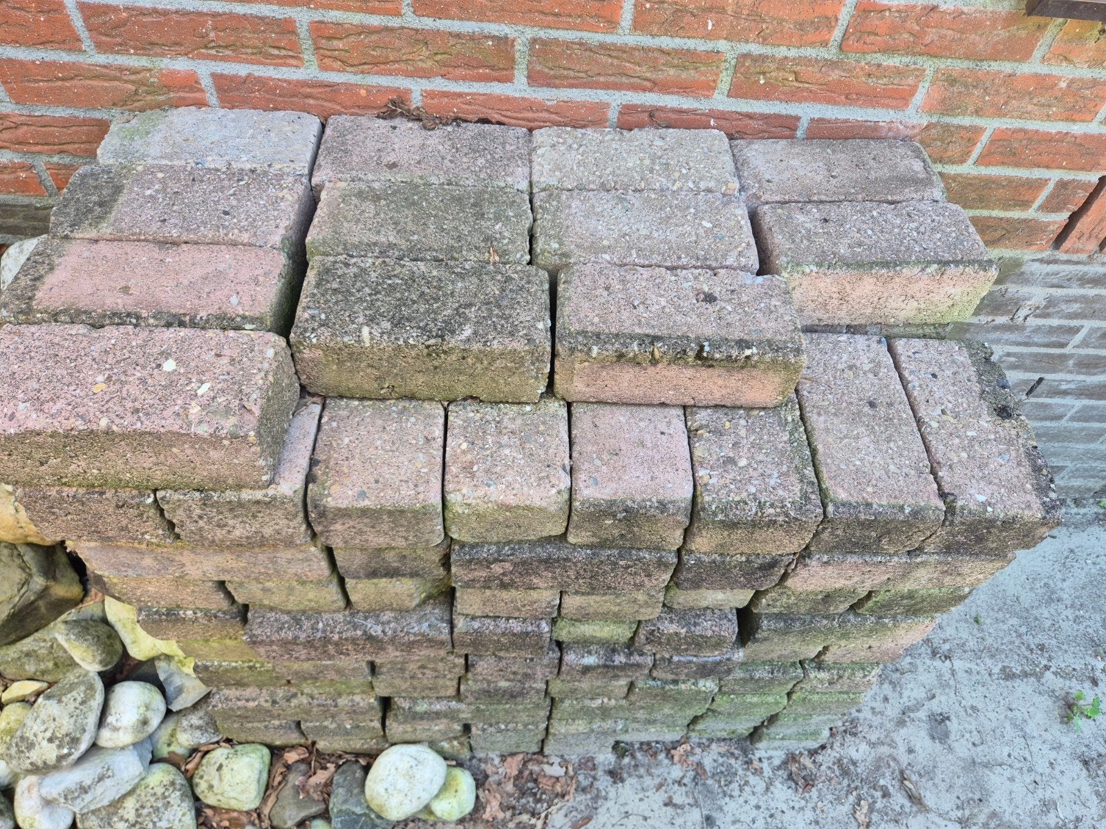 Rode betonklinkers ca 3,75,m2
Afm. 22x11x8cm, Ophalen, Beton, Klinkers