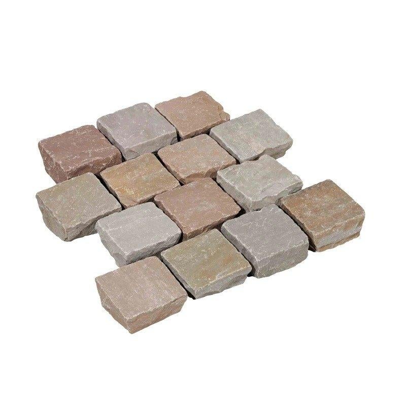 Kinderkoppen-Kasseien  Kandla Mix 14x14 en 20x14x5-7cm, Doe-het-zelf en Verbouw, Tegels, 60 cm of meer, Keramiek, Nieuw, 10 m² of meer